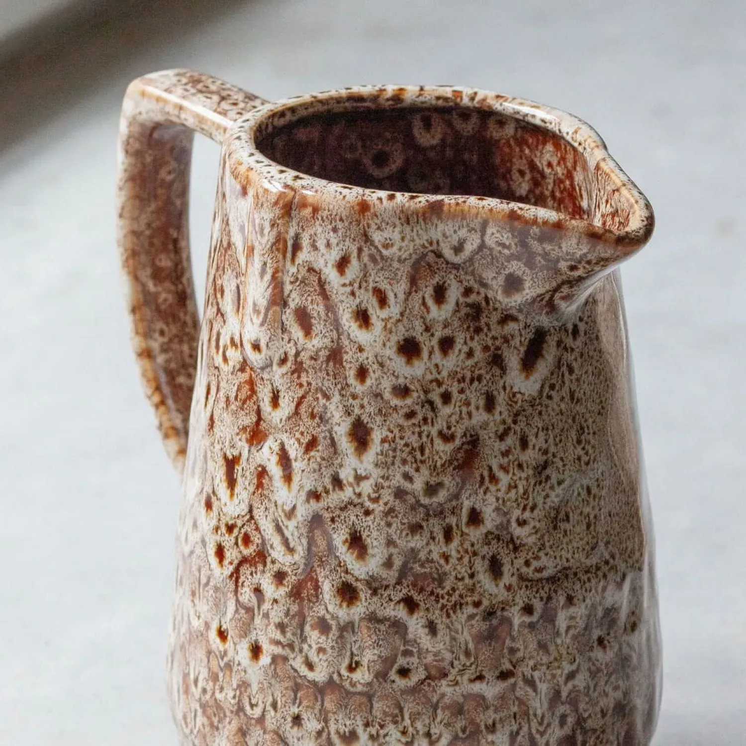 Speckle Jug - Brown, Ceramic
