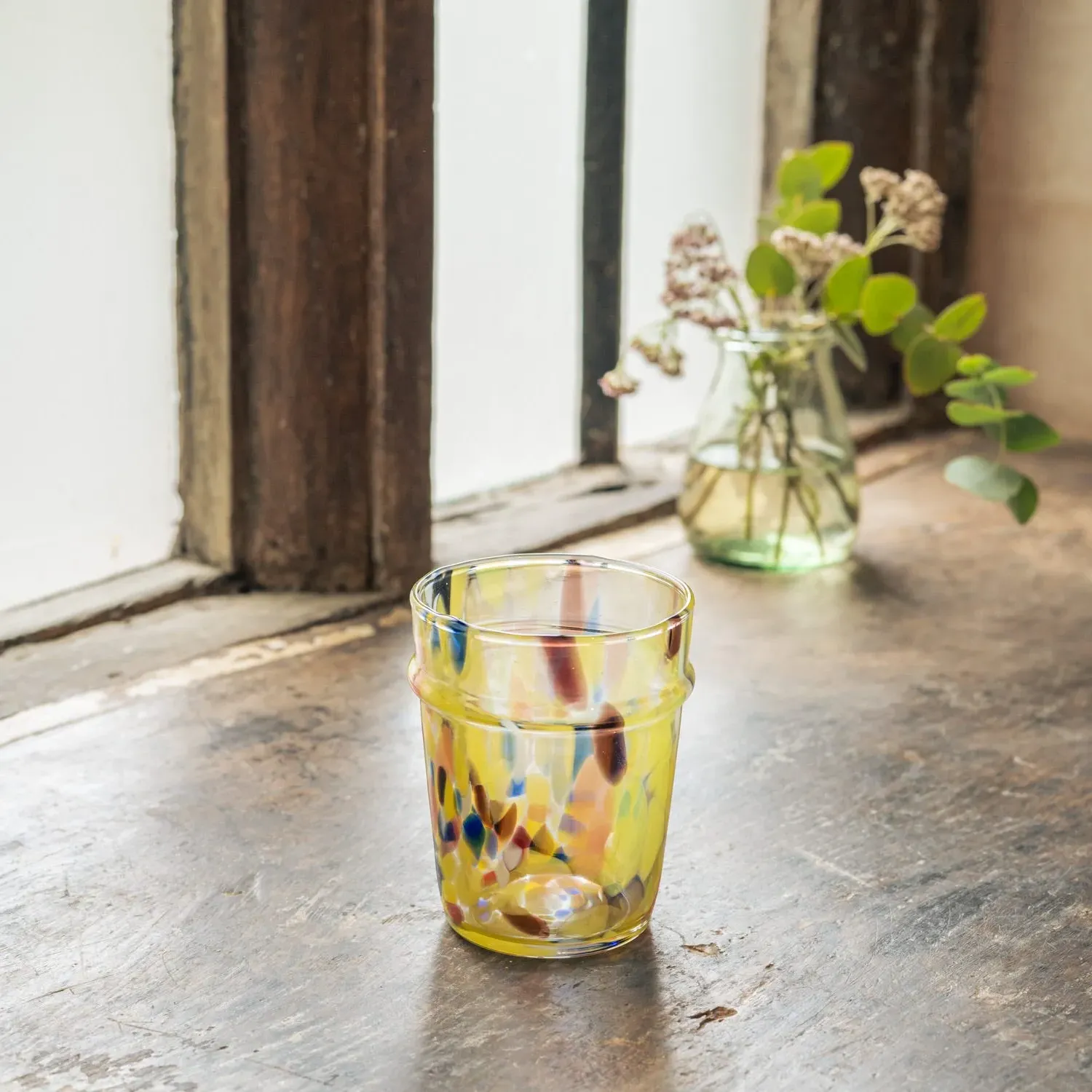 Speckled Drinking Glass - Multi-Coloured