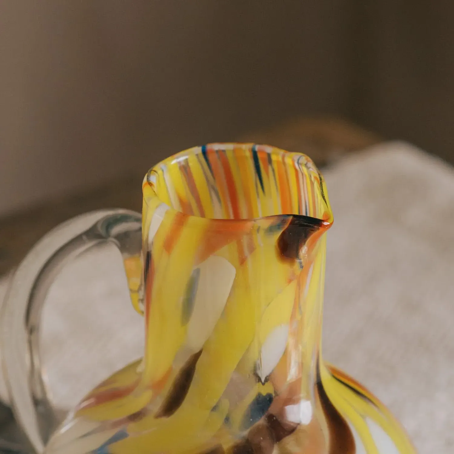 Speckled Glass Jug - Multi-Colour