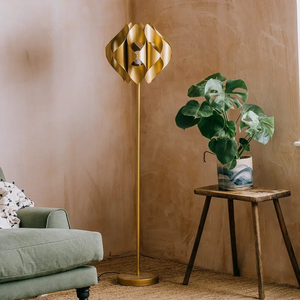 Spiro Floor Lamp - Brass, Iron