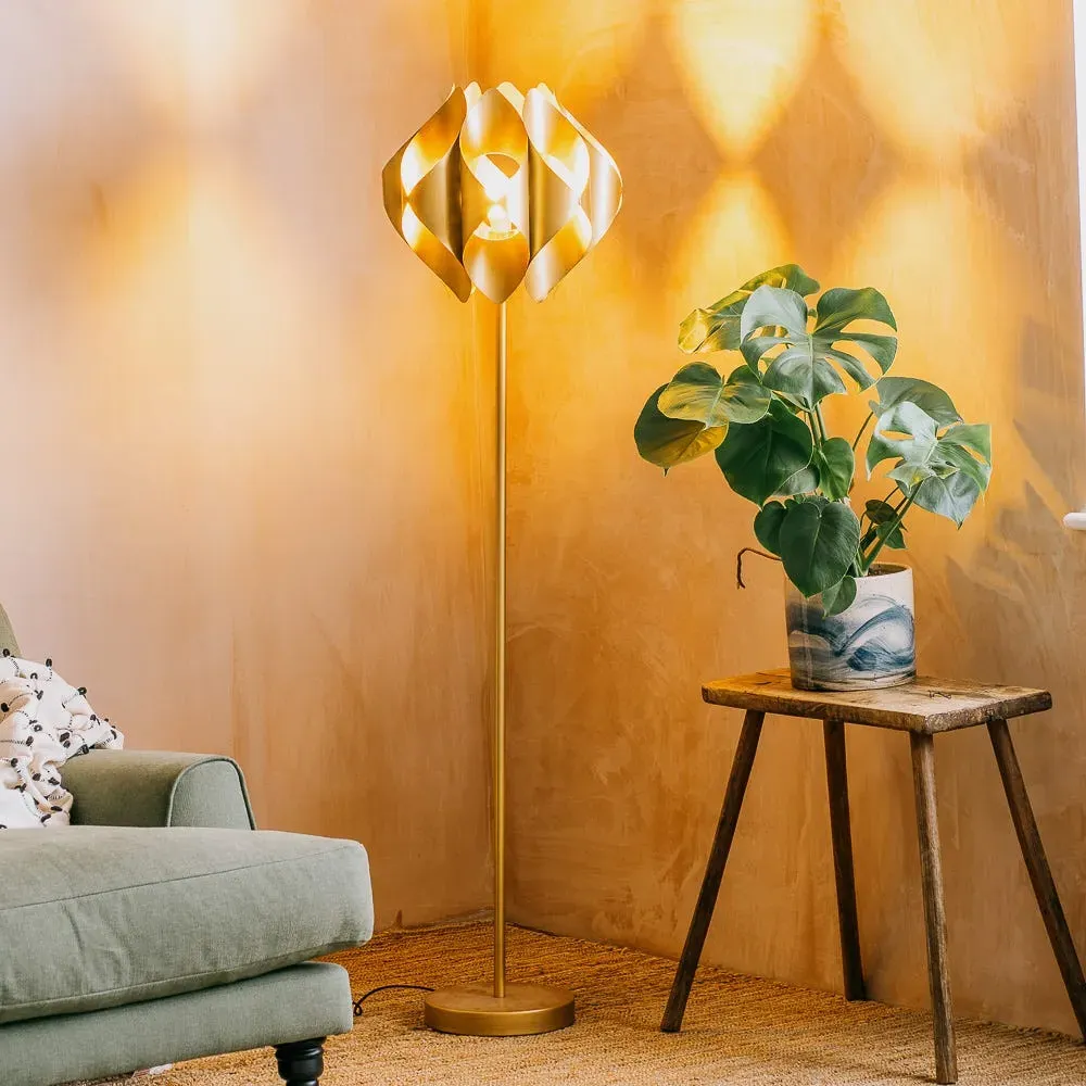 Spiro Floor Lamp - Brass, Iron