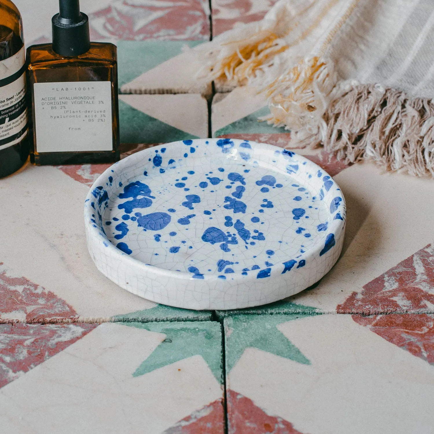 Splash Soap Dish - Blue, Terracotta image
