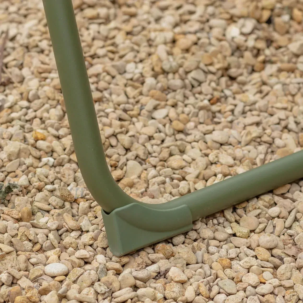 Square Balcony Table and Two Chairs Set - Moss Green, Canvas