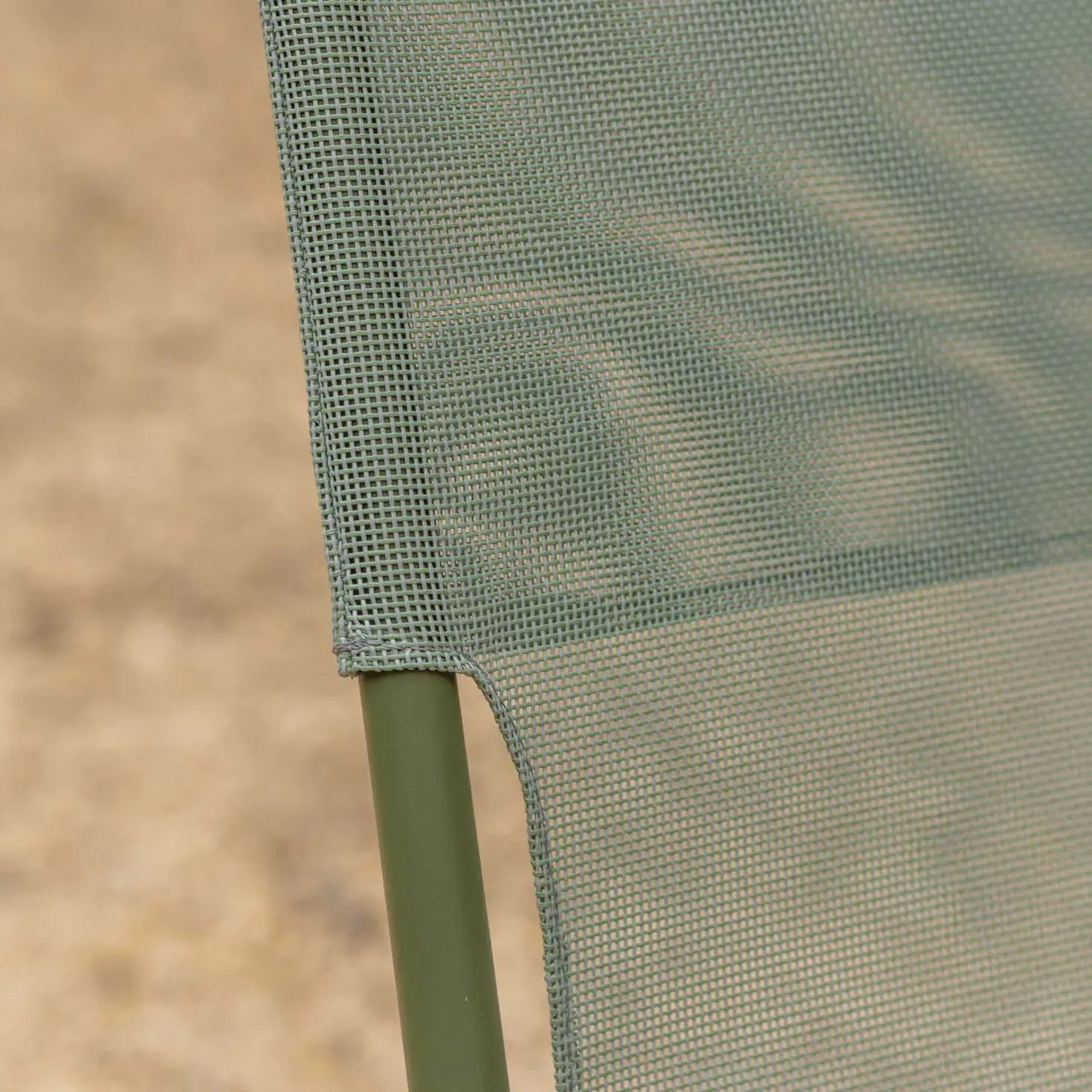 Square Balcony Table and Two Chairs Set - Moss Green, Canvas