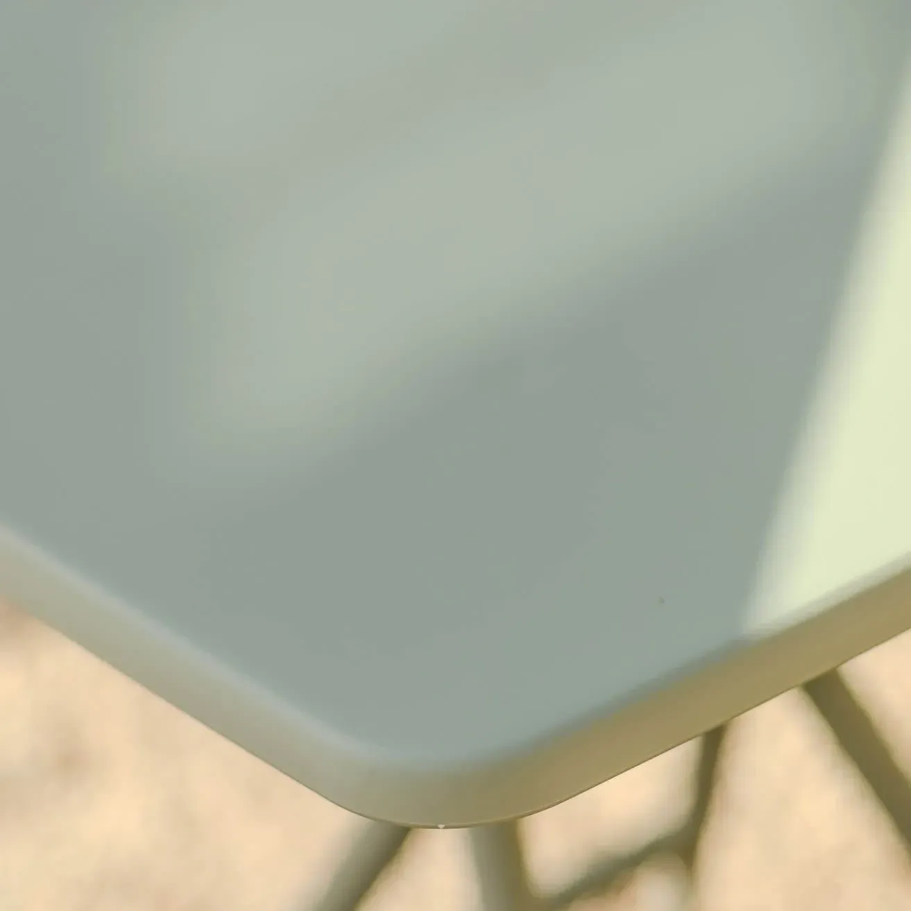 Square Garden Dining Table - Moss Green, Polypropylene