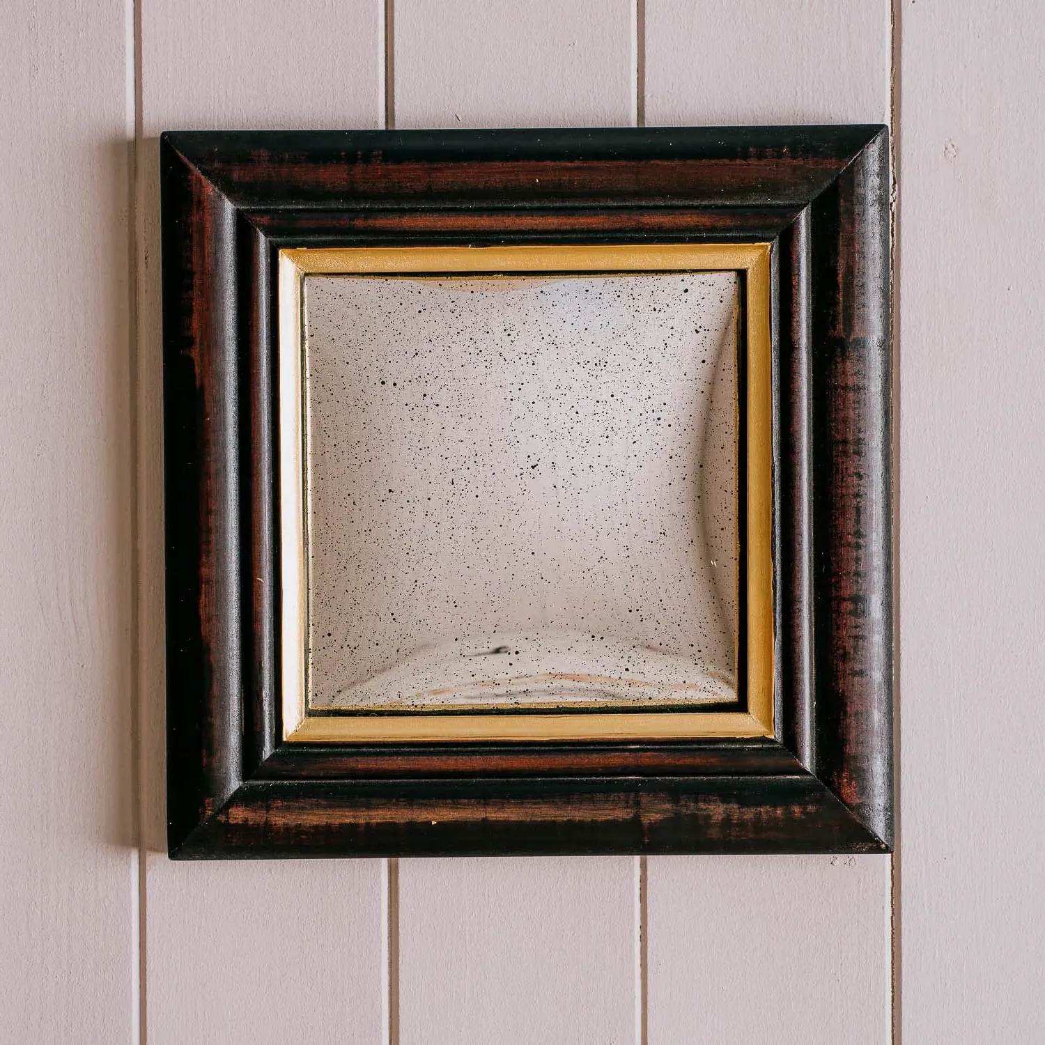 Square Wall Mirror - Black, Wood