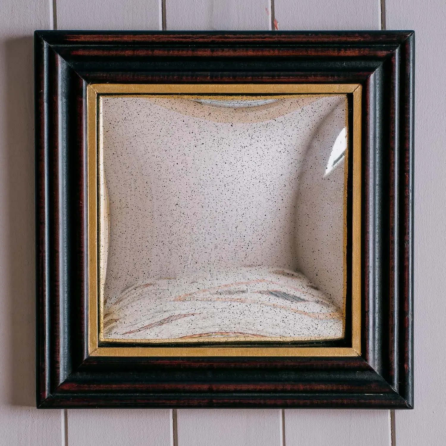 Square Wall Mirror - Black, Wood