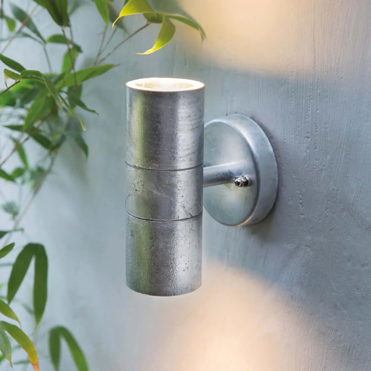 St Ives Up-and-Down Wall Light - Galvanised Steel image