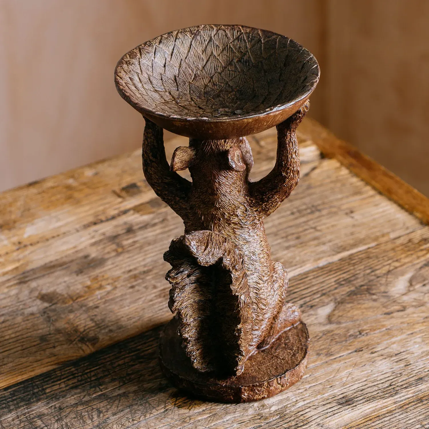 Standing Squirrel Trinket Dish - Resin