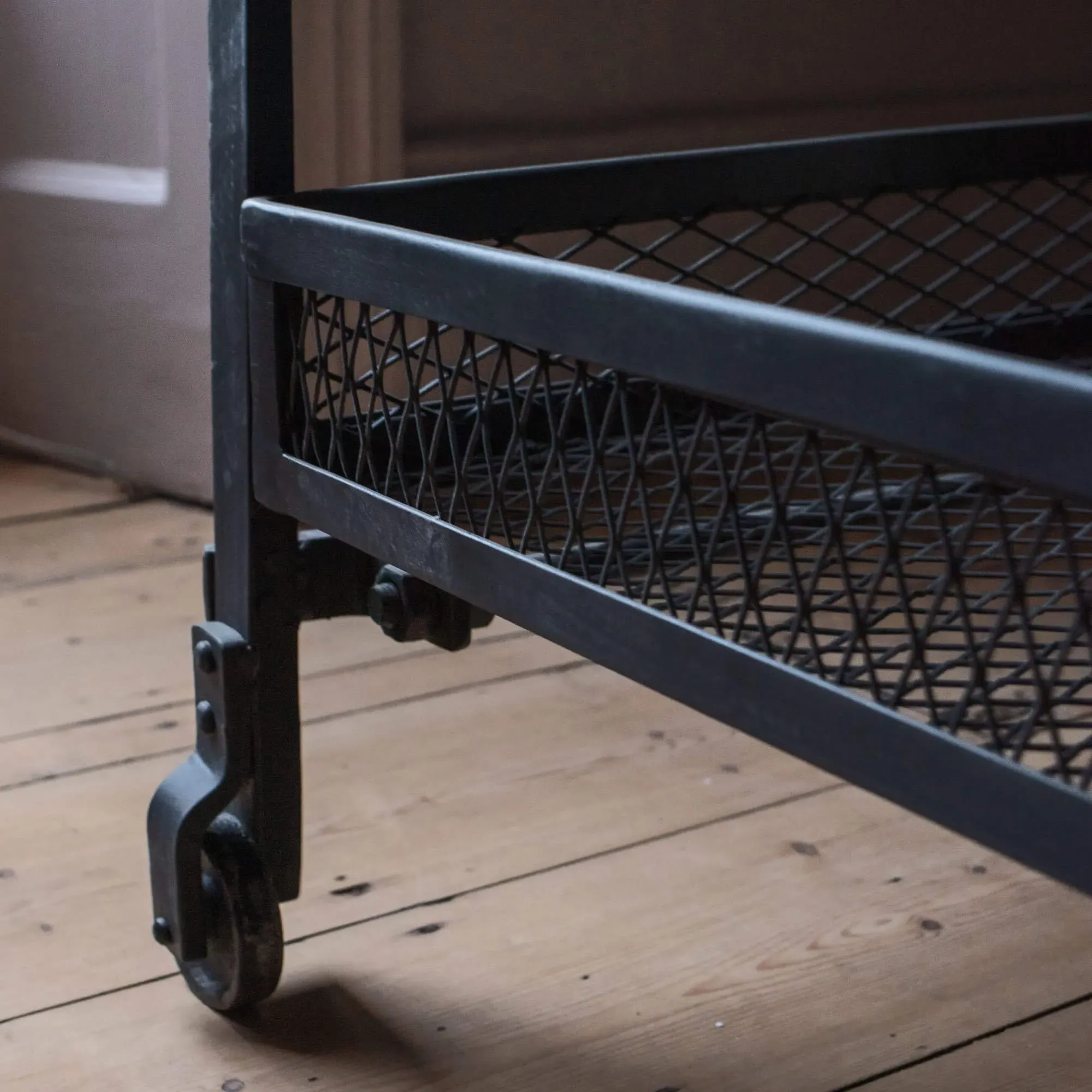 Storage Console on Wheels - White, Marble