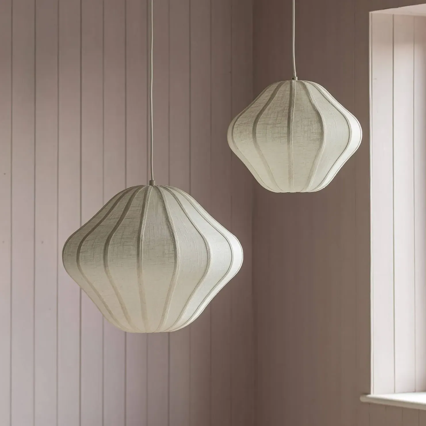 Sukau Large Pendant Light - Linen