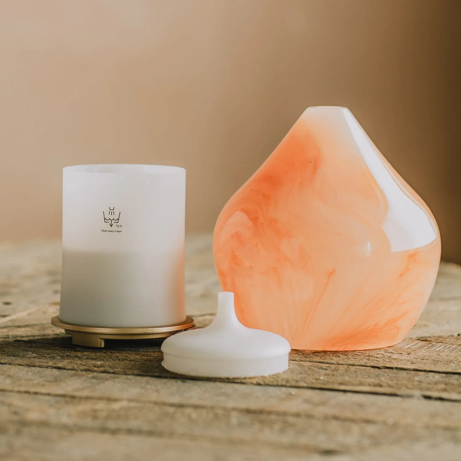 Swirl Pebble Oil Diffuser - Pink