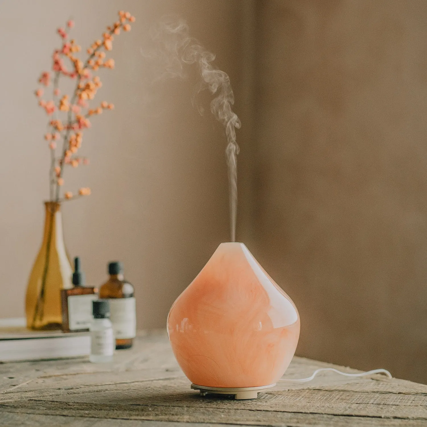 Swirl Pebble Oil Diffuser - Pink image