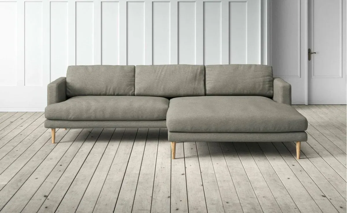 Sydney 4-Seater Left Chaise Sofa - Beige, Linen