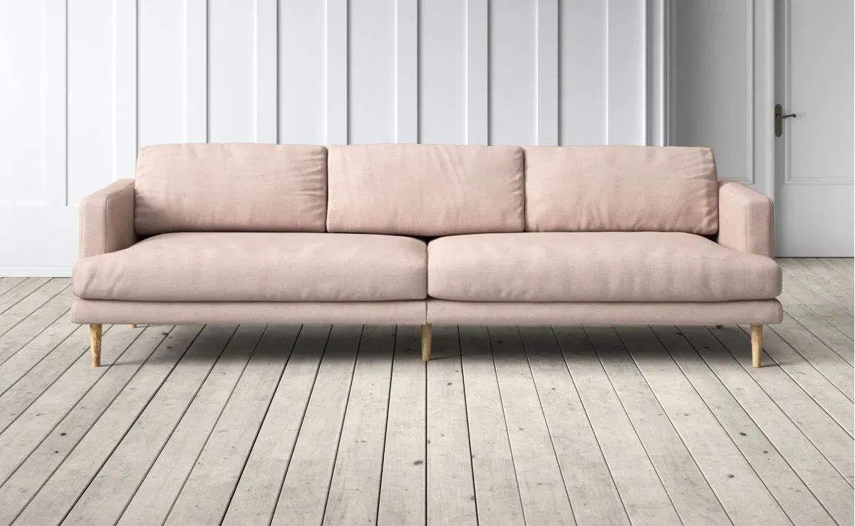 Sydney 4-Seater Sofa - Powder Pink