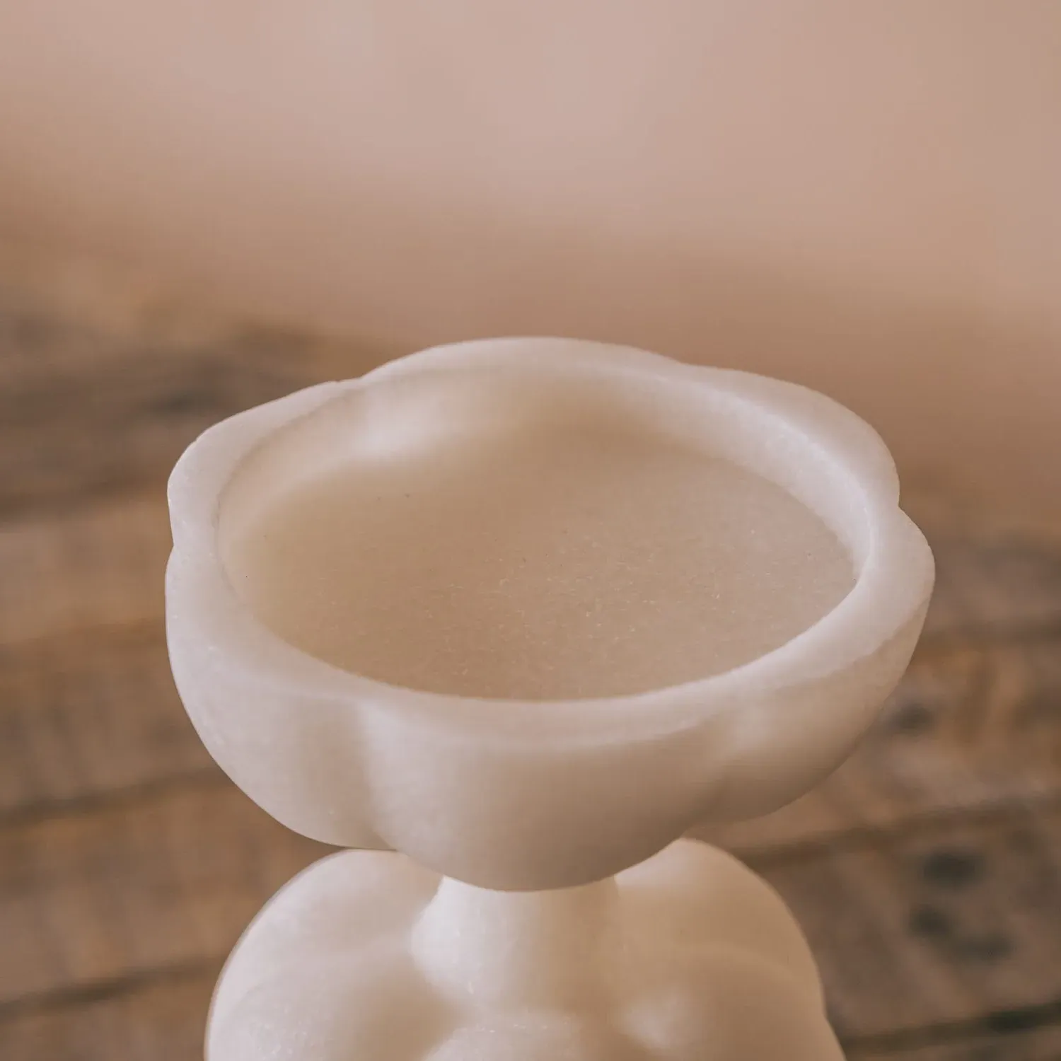 Tall Sphere Pillar Candle Holder - Synthetic Plastic