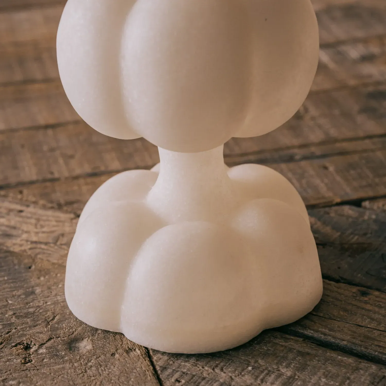 Tall Sphere Pillar Candle Holder - Synthetic Plastic