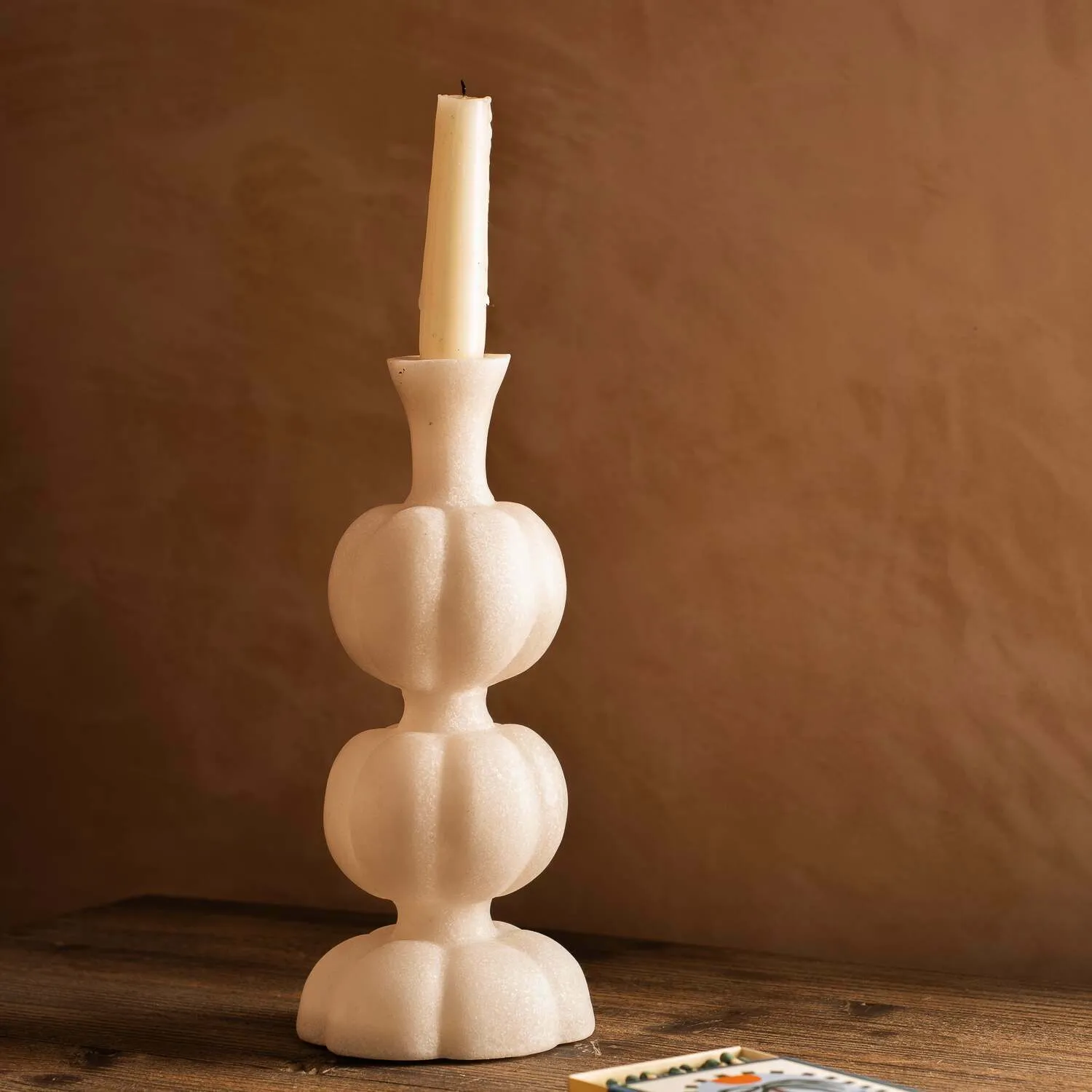 Tall Spherical Candle Holder - Ceramic