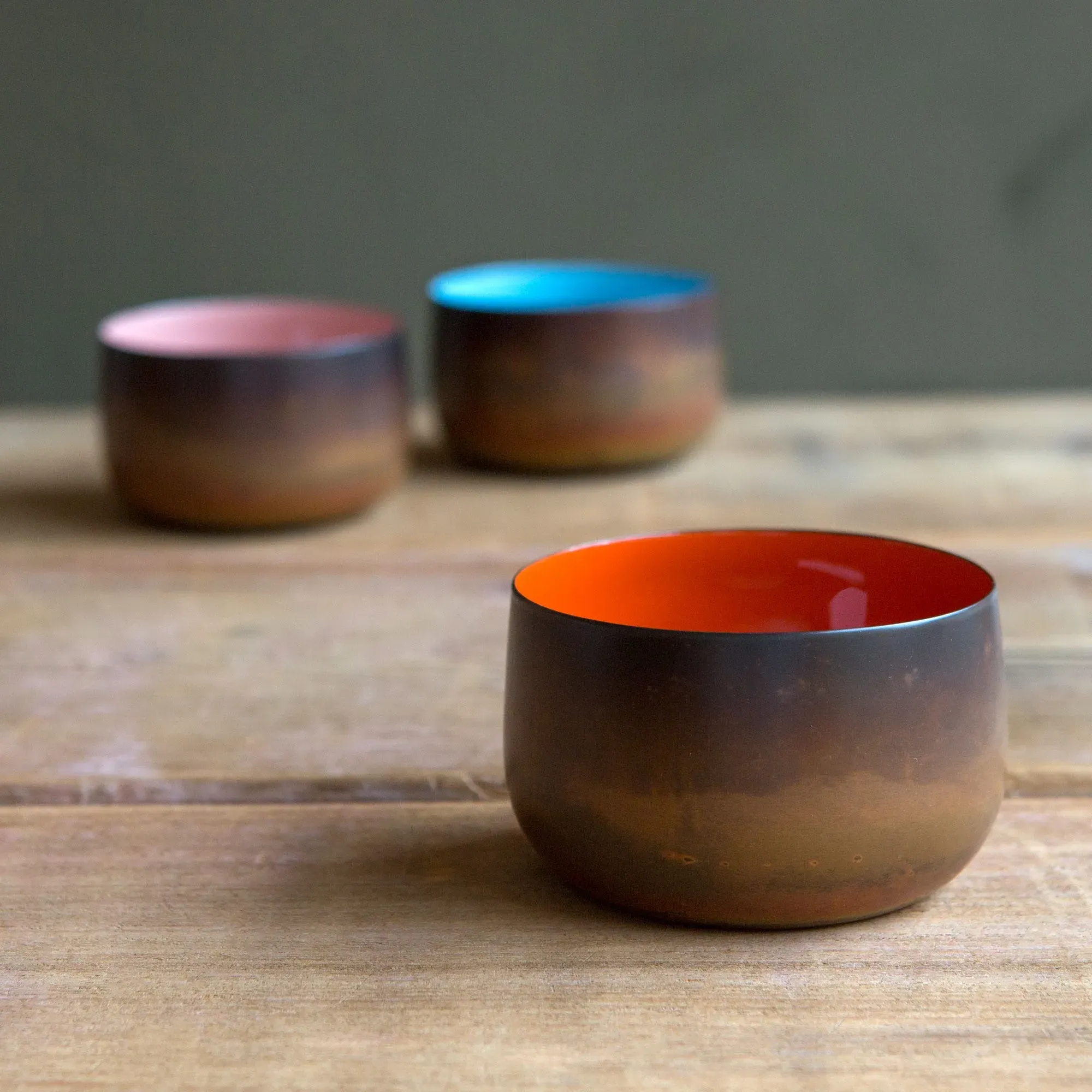 Tea Light Holder - Peach, Copper
