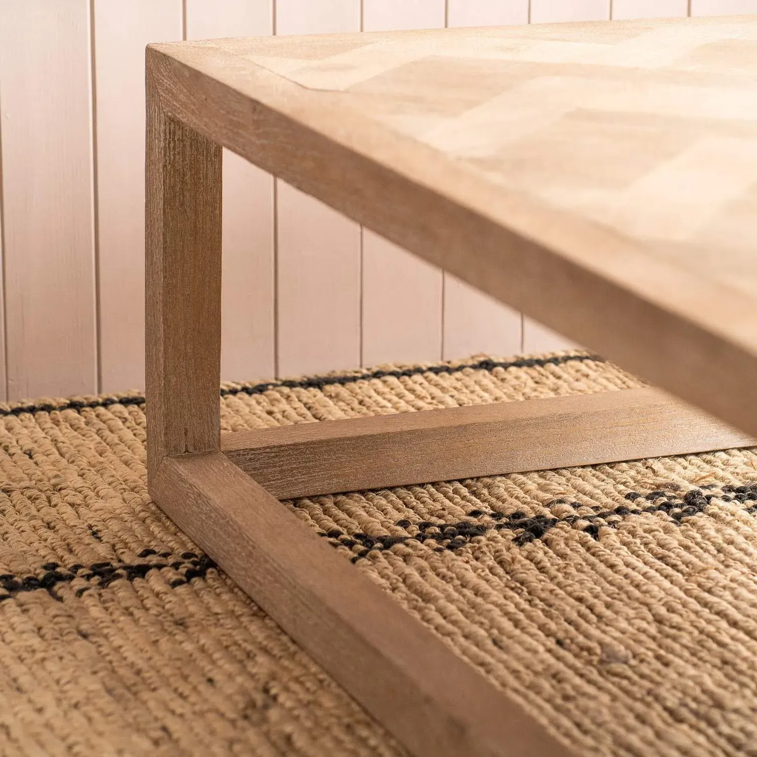 Theodore Parquet Coffee Table - Mango Wood