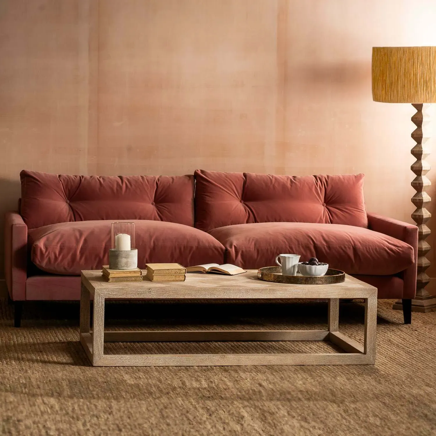 Theodore Parquet Coffee Table - Mango Wood