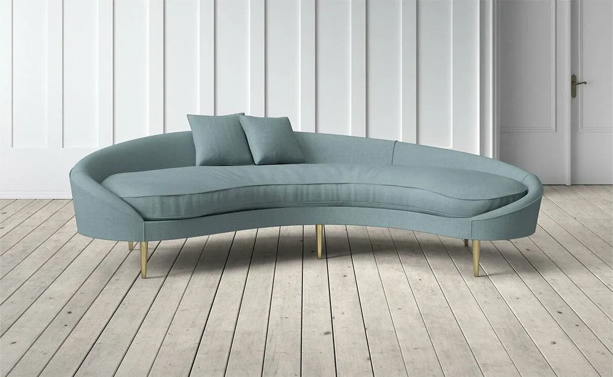 Tiffany 3-Seater Right Hand Facing Curved Sofa - Atlantic