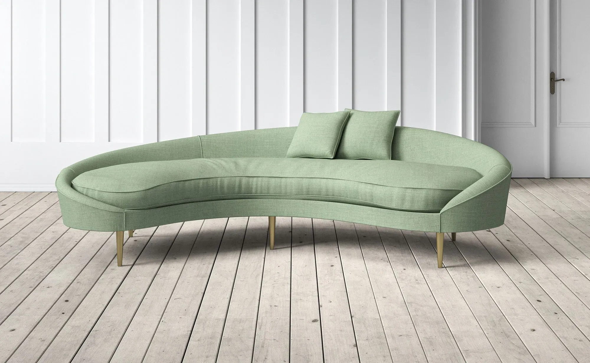 Tiffany Left Hand Facing 3-Seater Sofa - Dill, Linara image