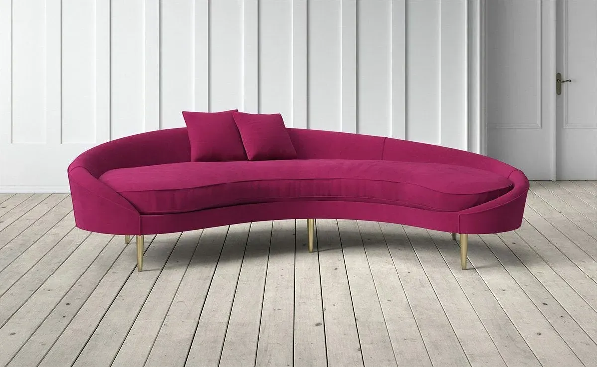 Tiffany Right Hand 3-Seater Curved Sofa