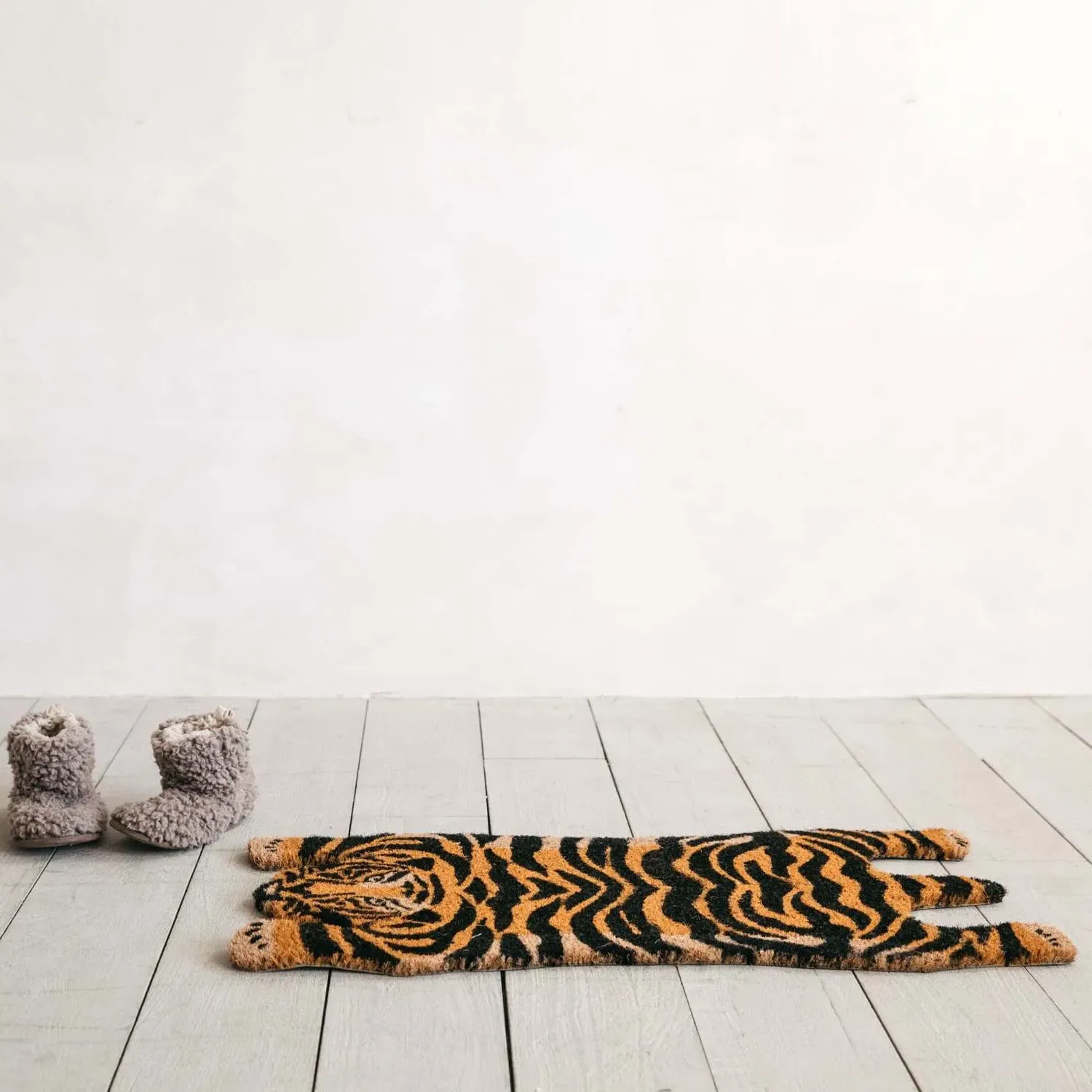 Tiger Doormat - Orange, Coir
