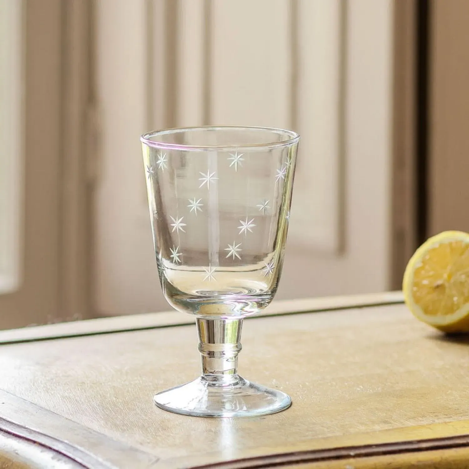 Tiny Star Glass Tumbler - Clear