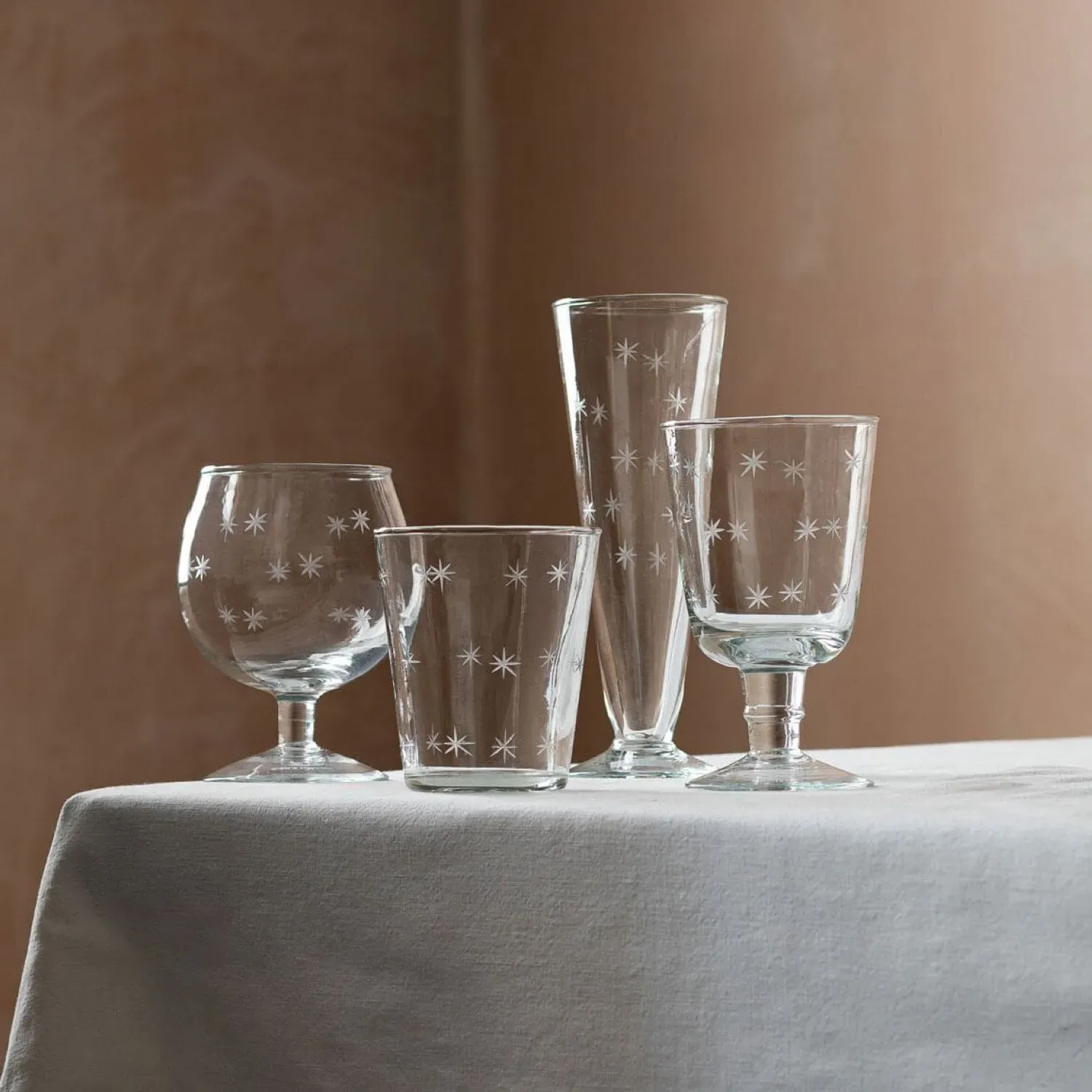 Tiny Star Glass Tumbler - Clear image