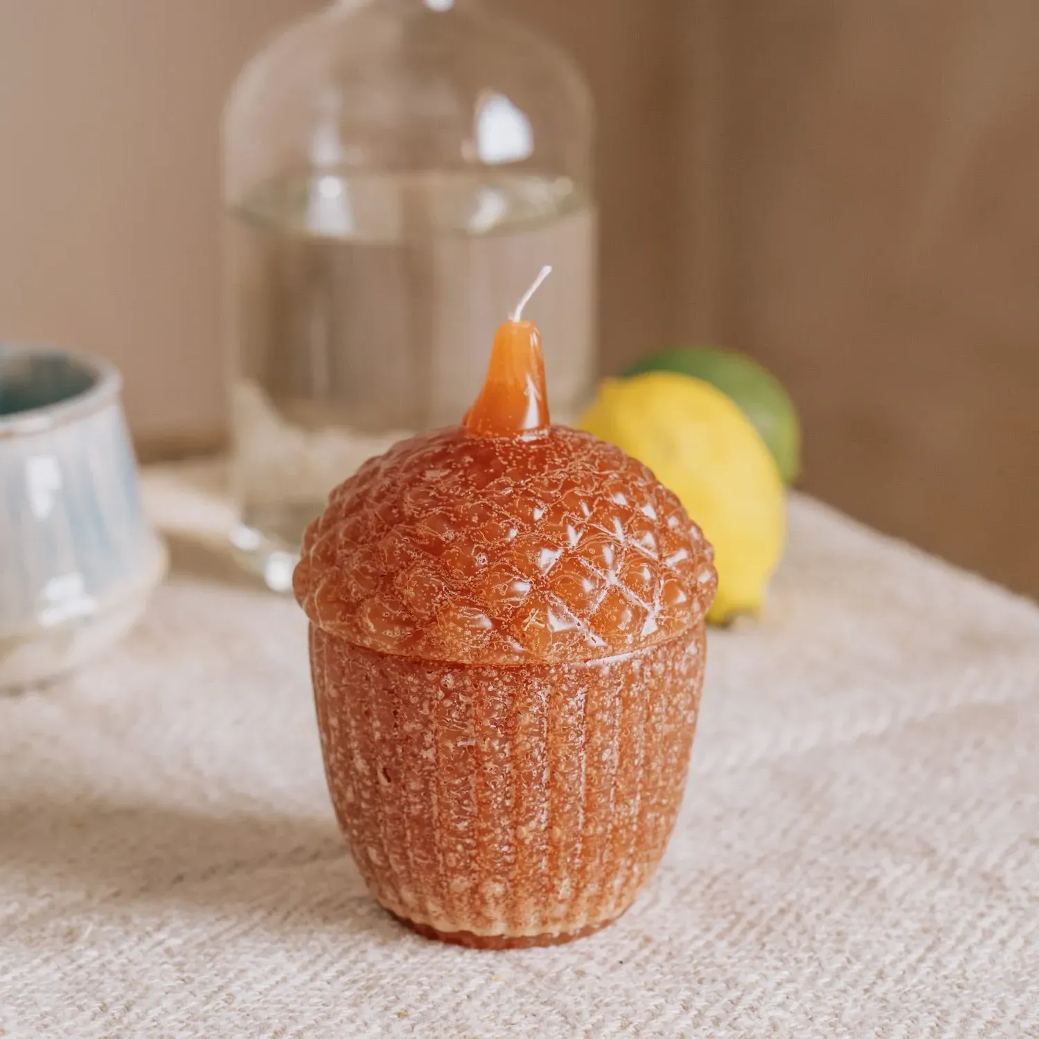 Toffee Acorn Candle - Toffee, Paraffin Wax