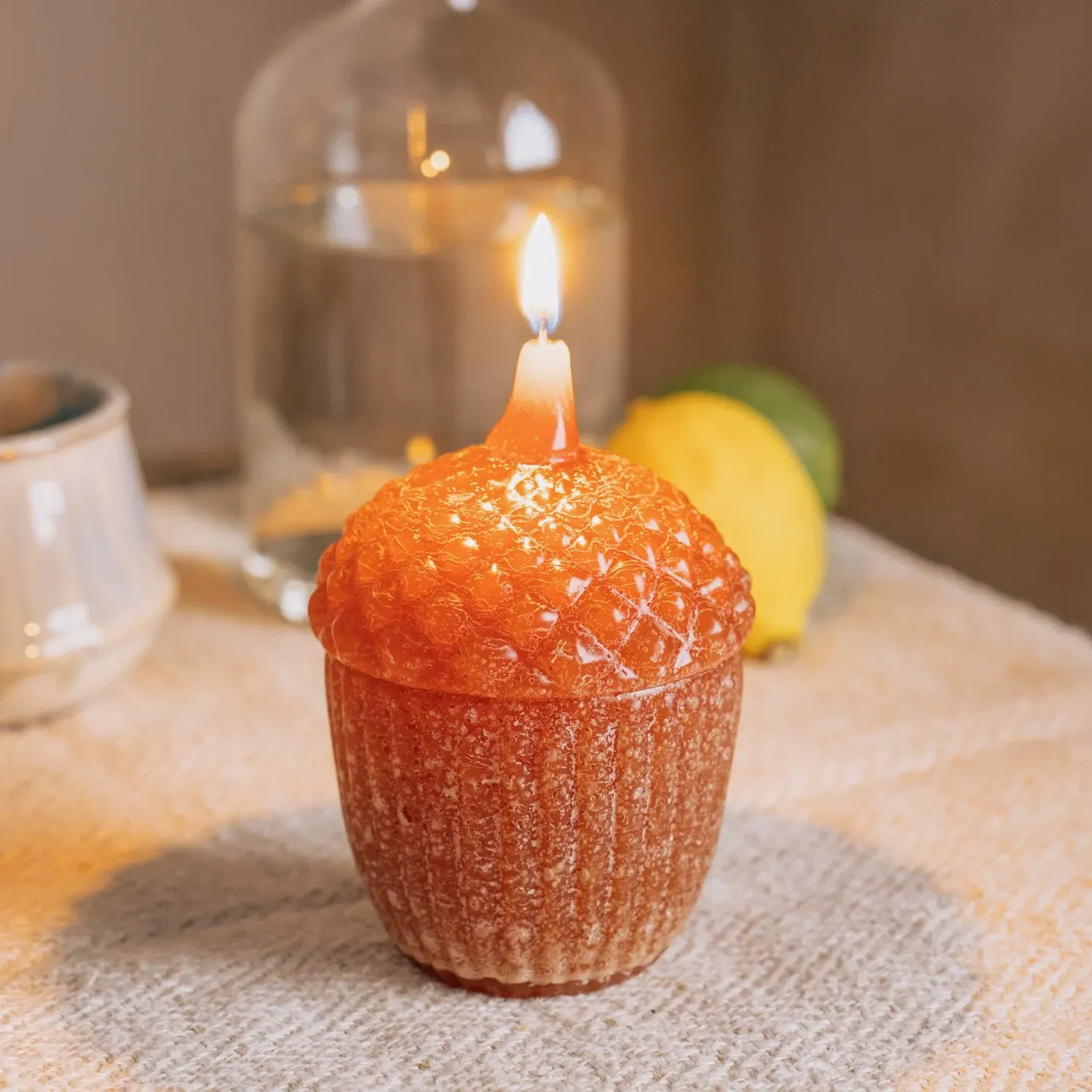 Toffee Acorn Candle - Toffee, Paraffin Wax image