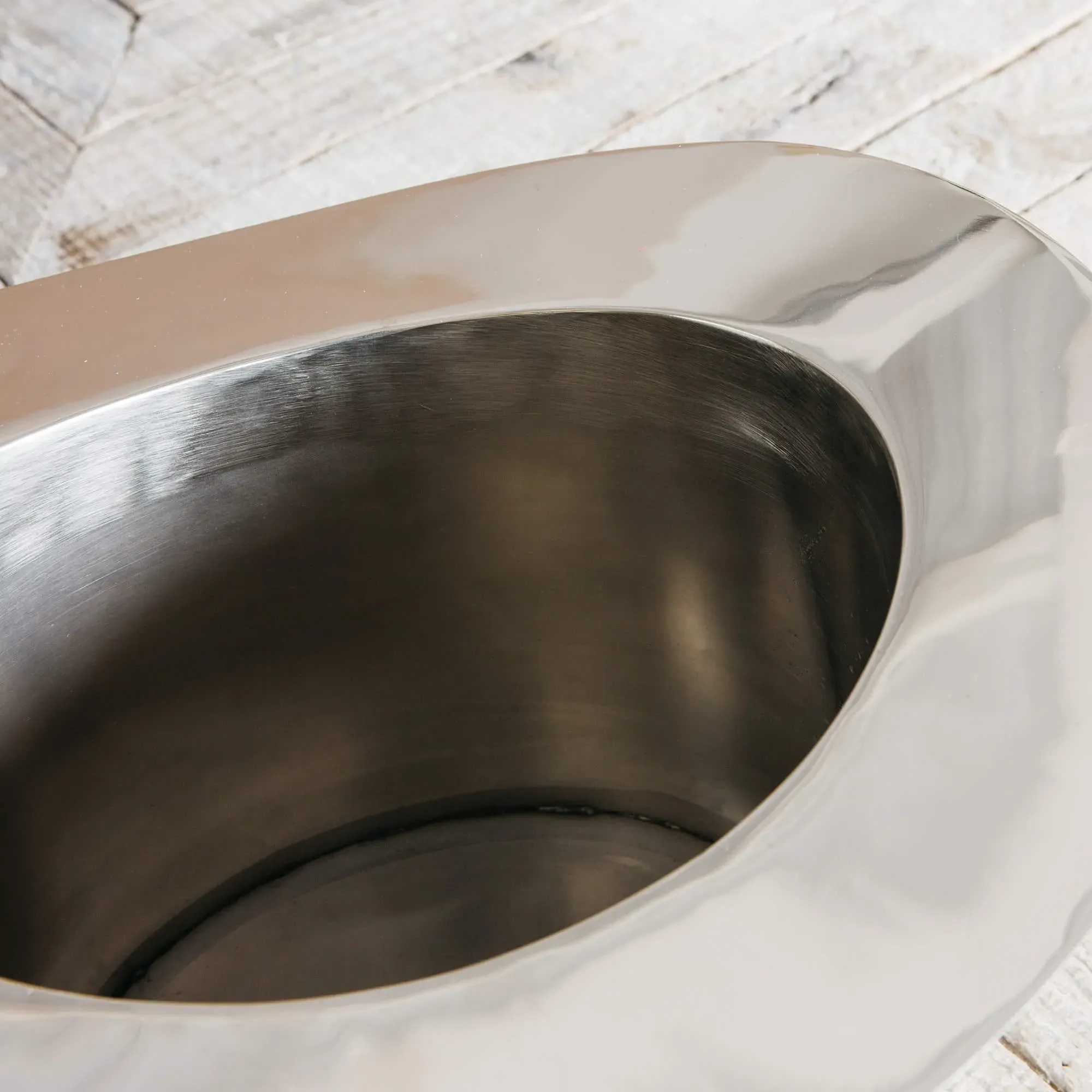 Top Hat Wine Bucket - Steel, Nickel