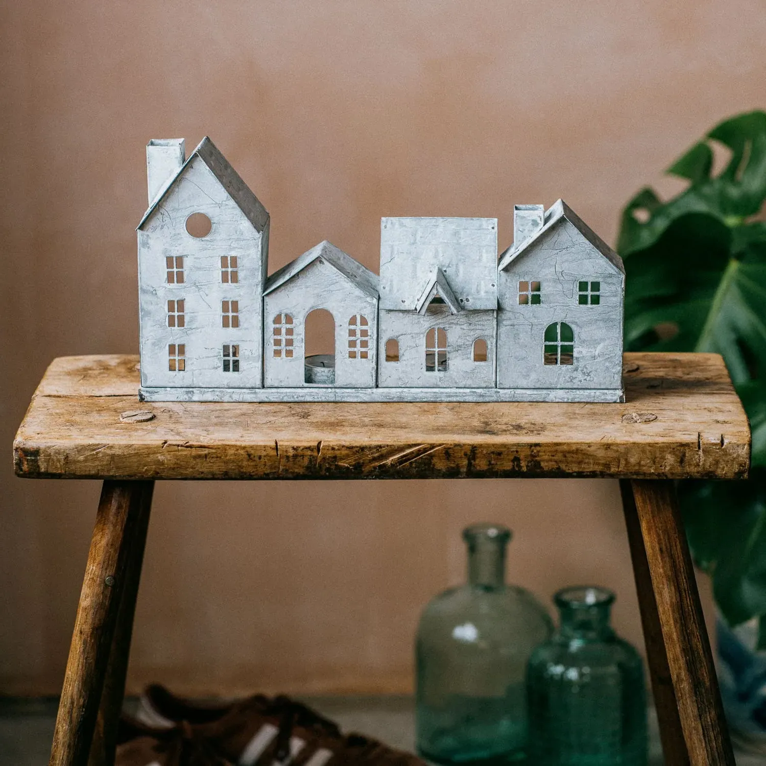 Townhouse Large Tealight Holder - Iron