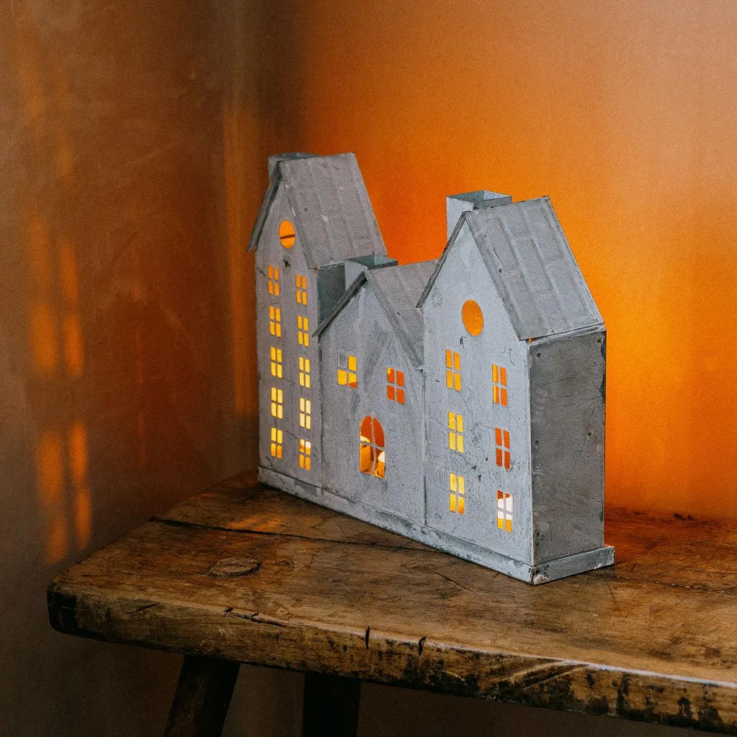 Townhouse Small Tealight Holder - Iron