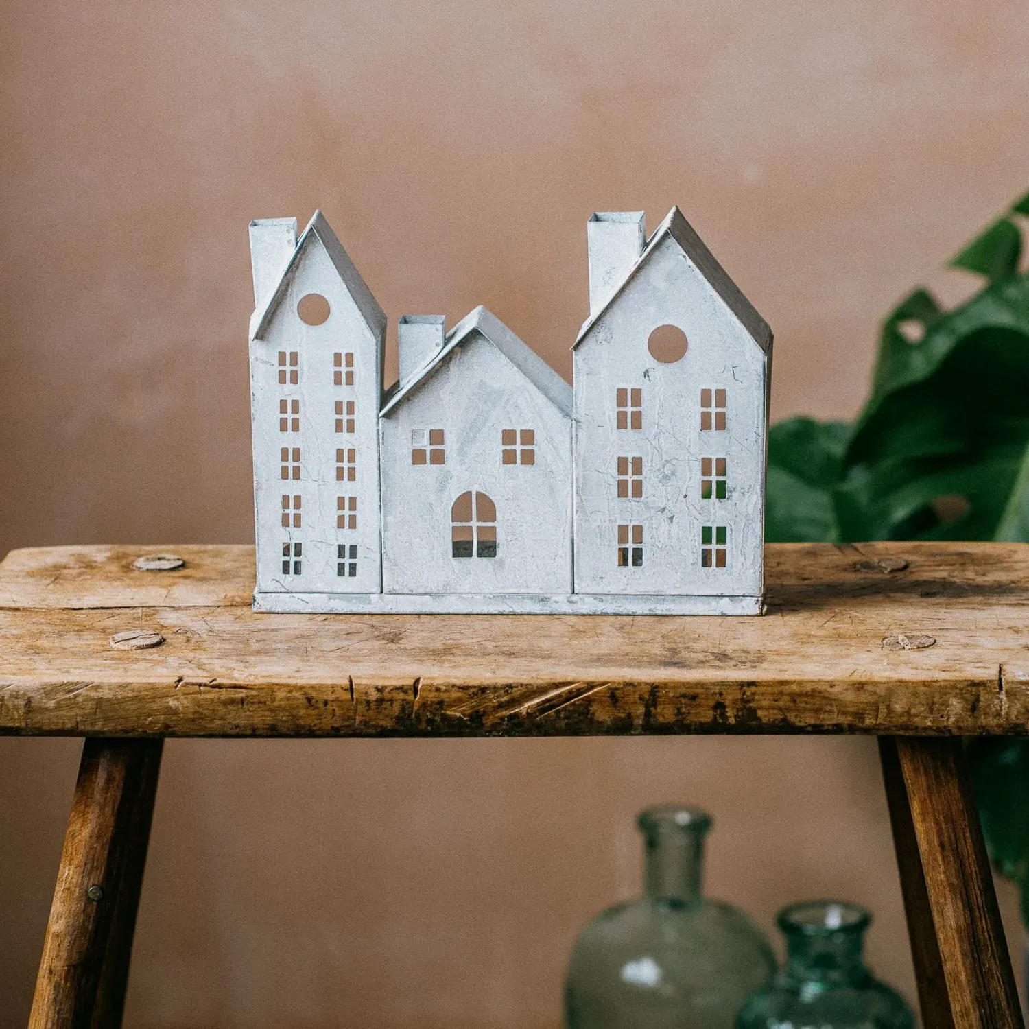 Townhouse Small Tealight Holder - Iron