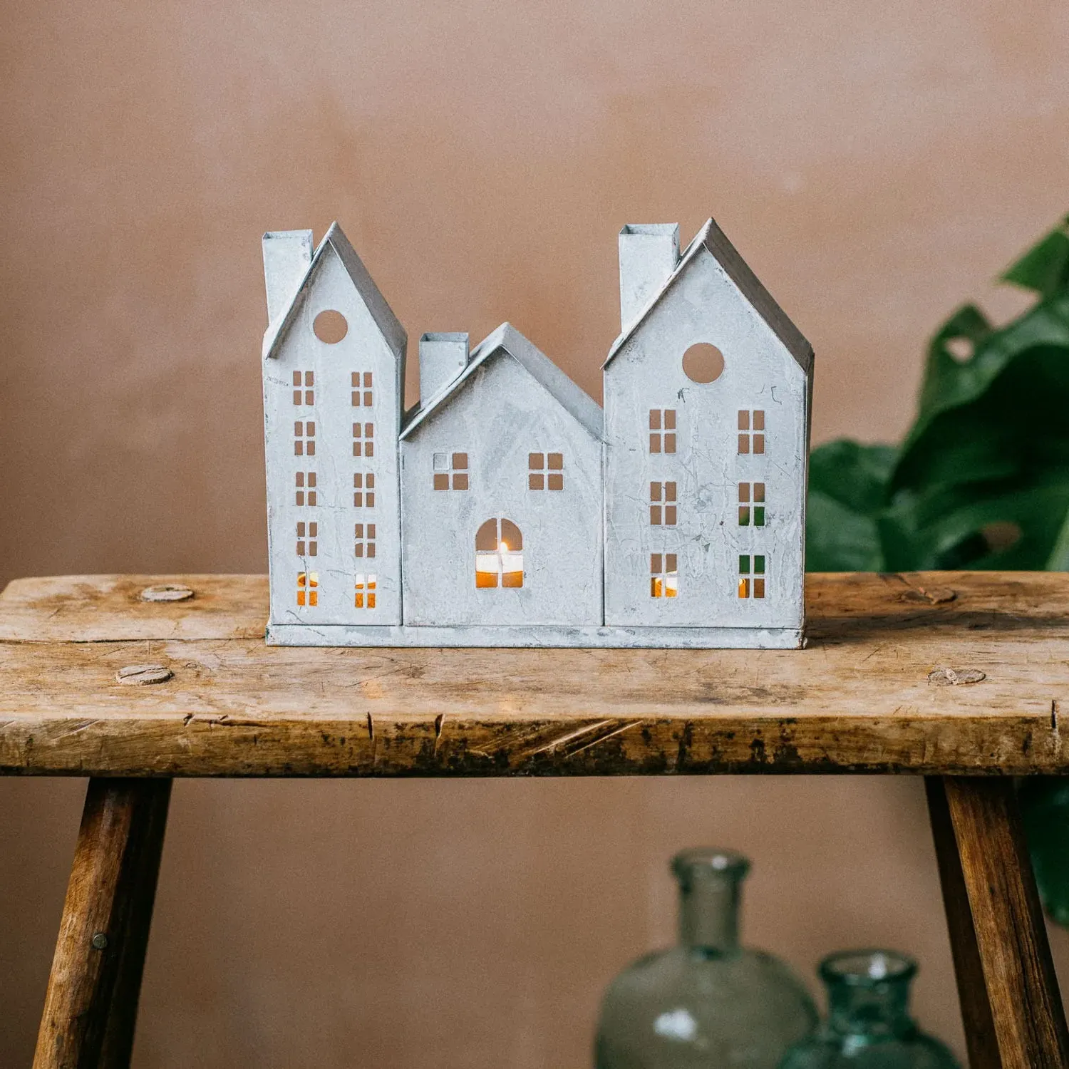 Townhouse Small Tealight Holder - Iron image