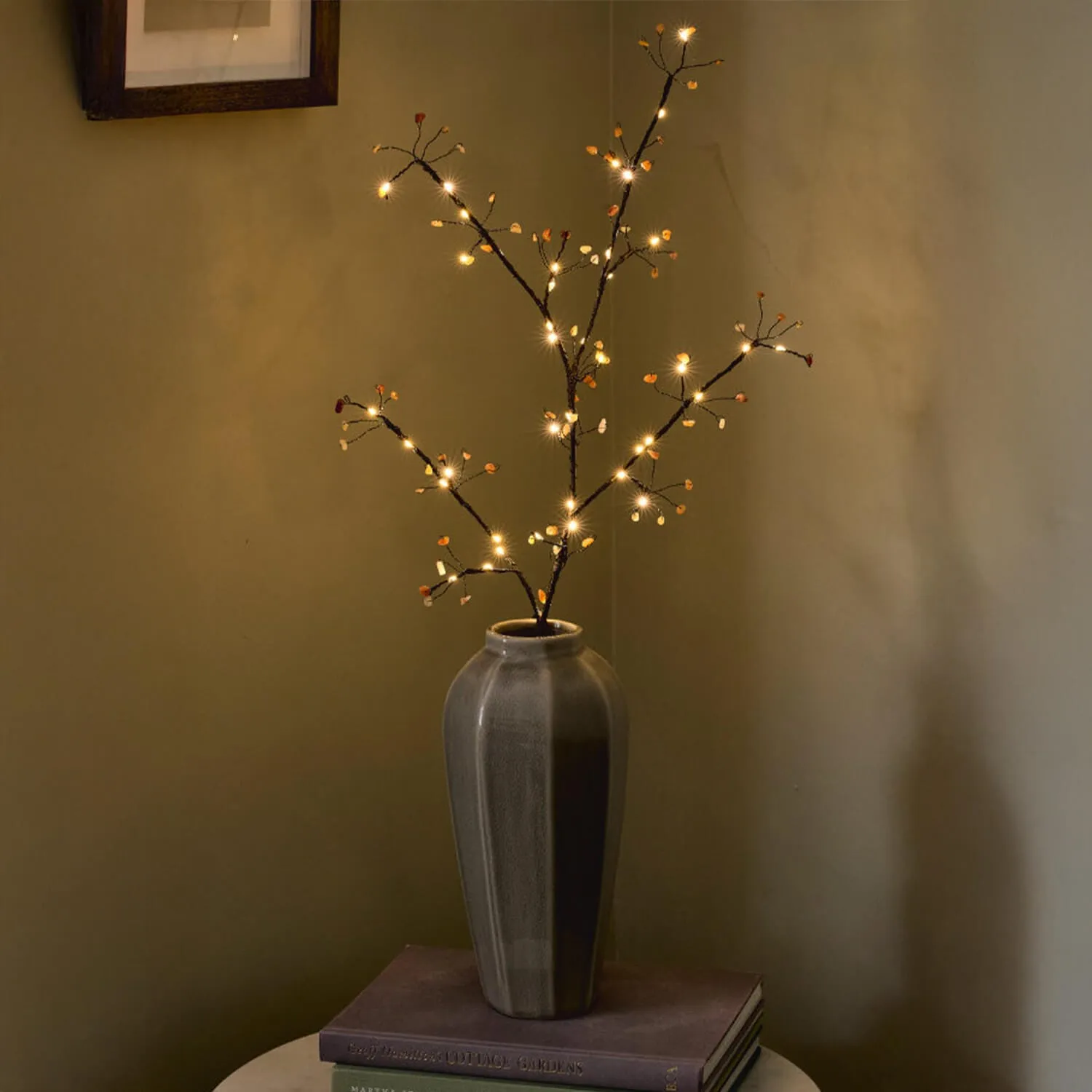 Tree Light with Timer - Amber, Wire