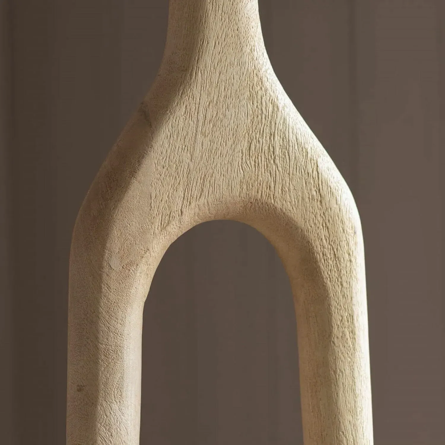 Twin Stem Wooden Floor Lamp - Mango Wood