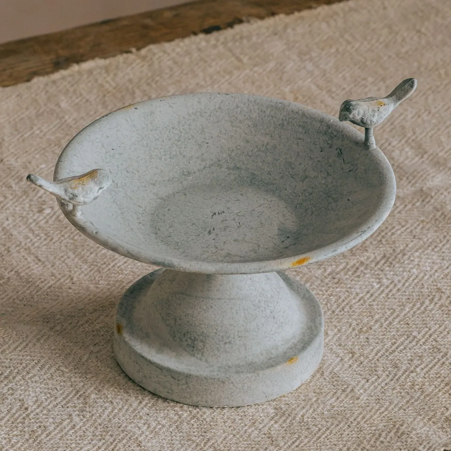 Two Perching Birds Bath - Grey image