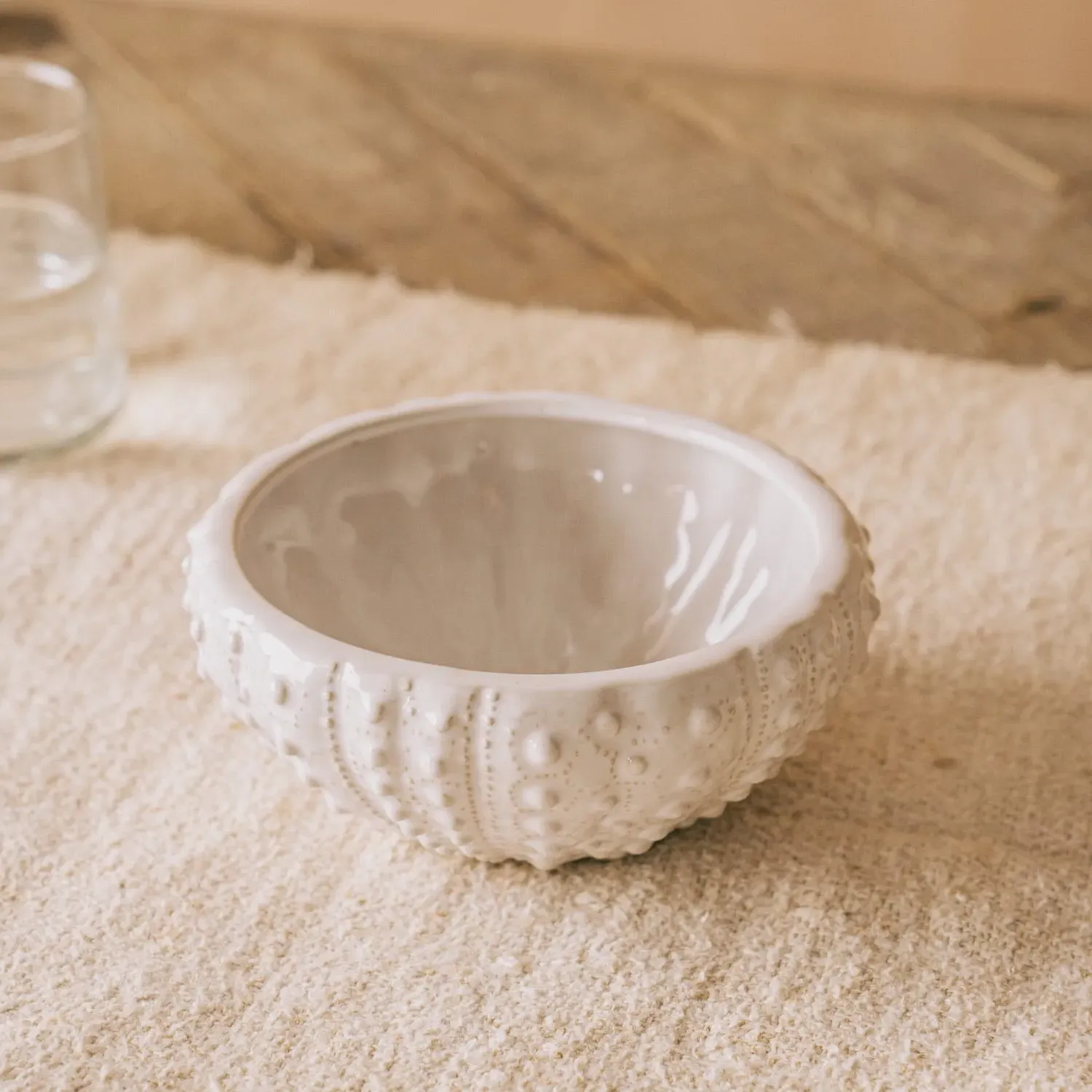 Urchin Bowl - White, Stoneware