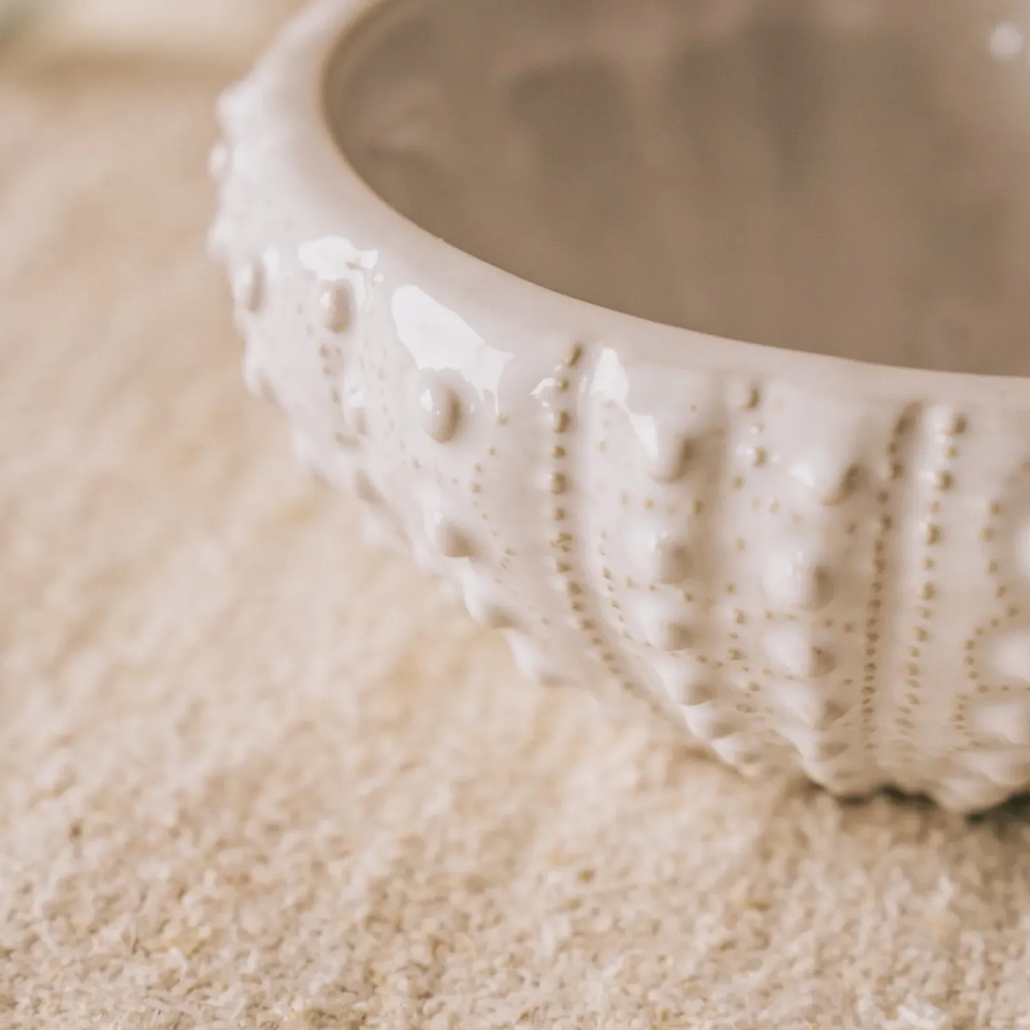 Urchin Bowl - White, Stoneware