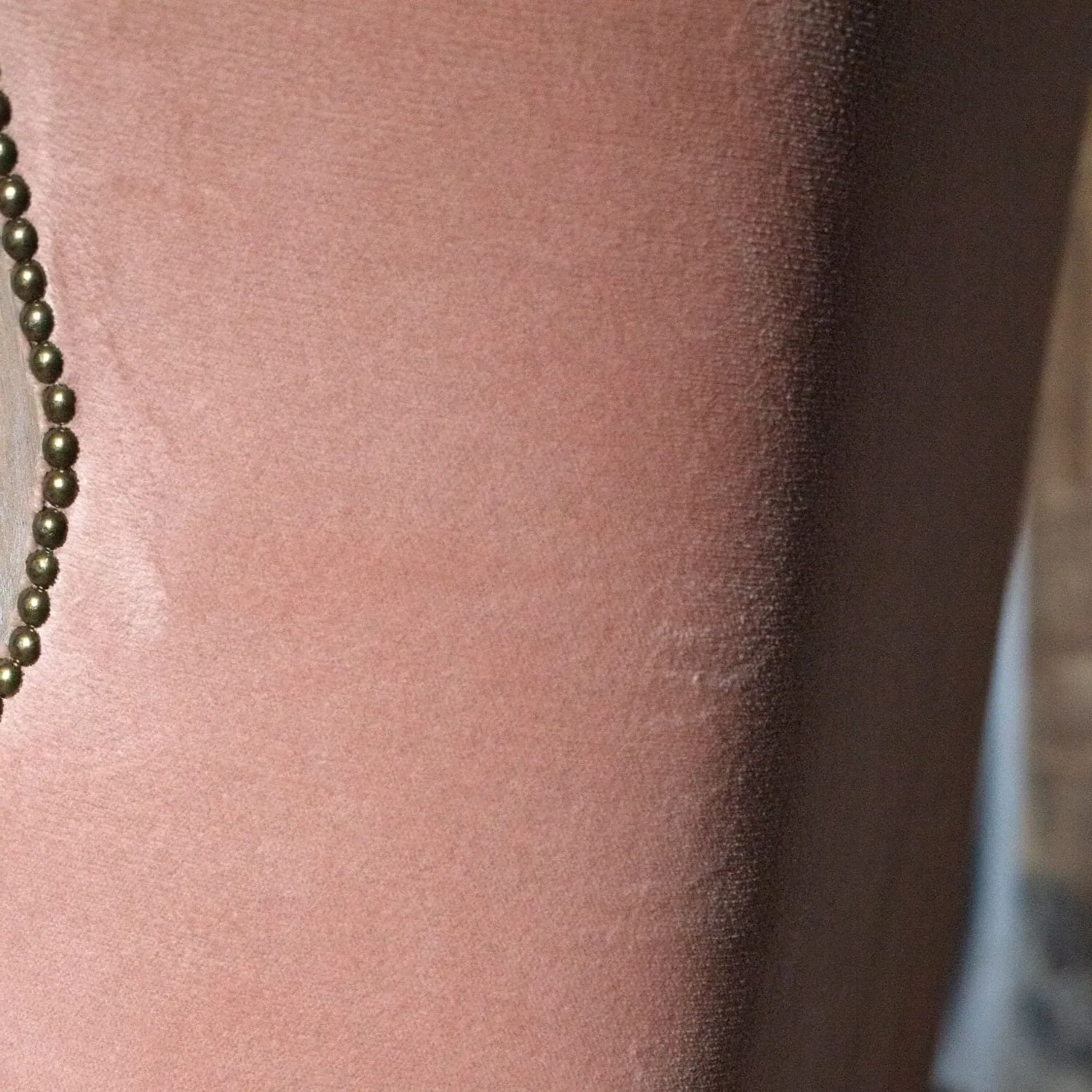 Valentin Armchair with Stud Detailing - Rose, Velvet