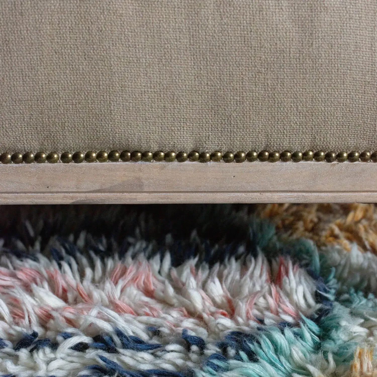 Valentin Armchair with Stud Detailing - Yellow, Velvet