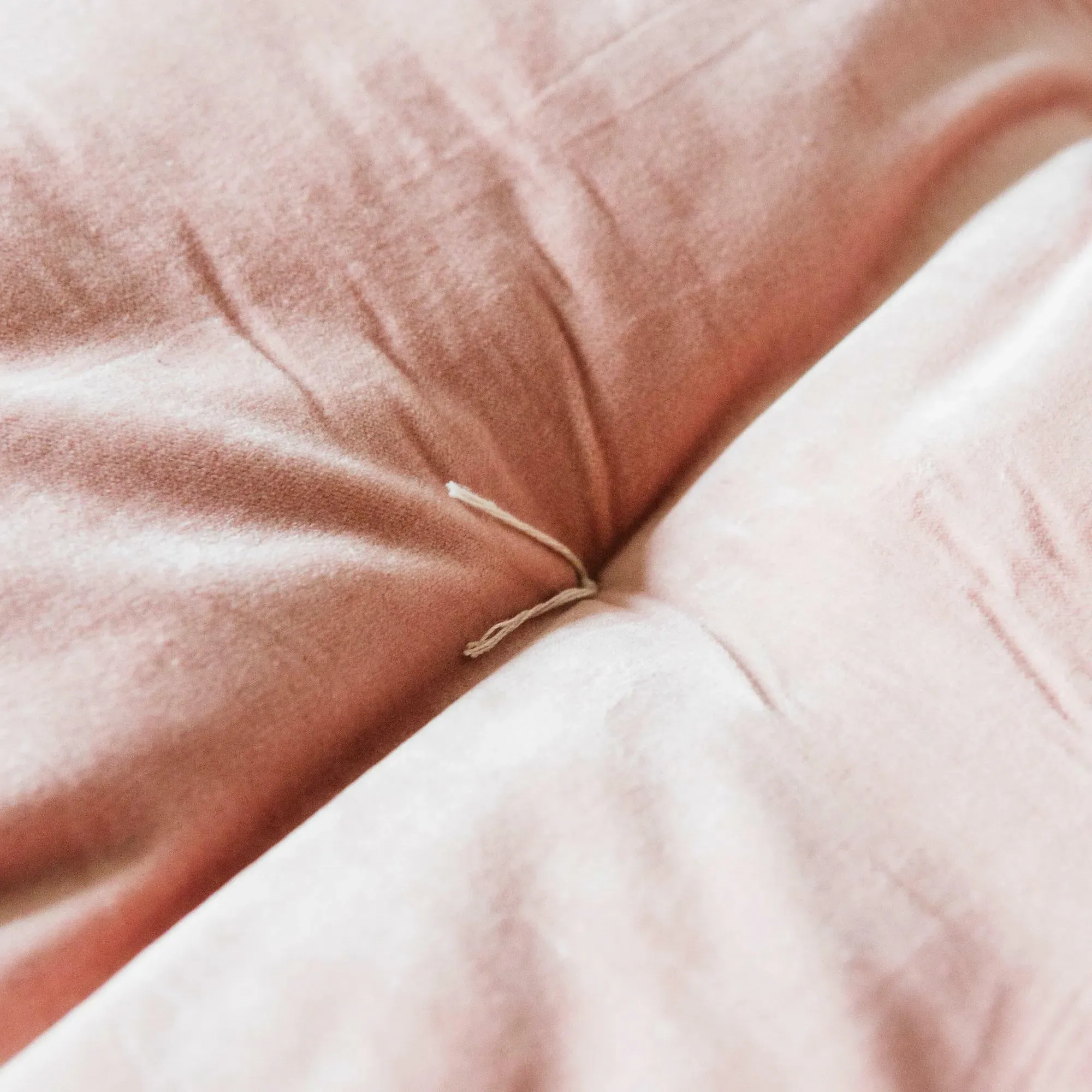 Velvet Bed Roll with Storage Bag - Mustard, Cotton