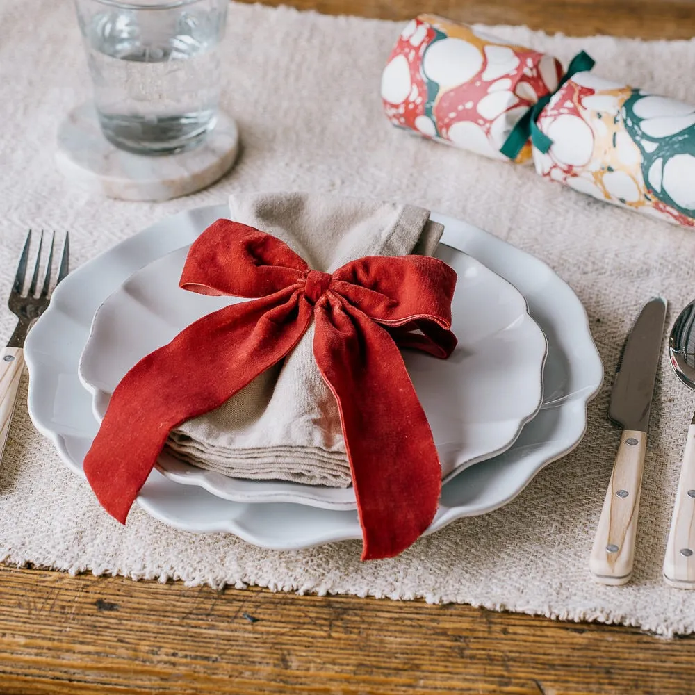 Velvet Bow - Strong Pink