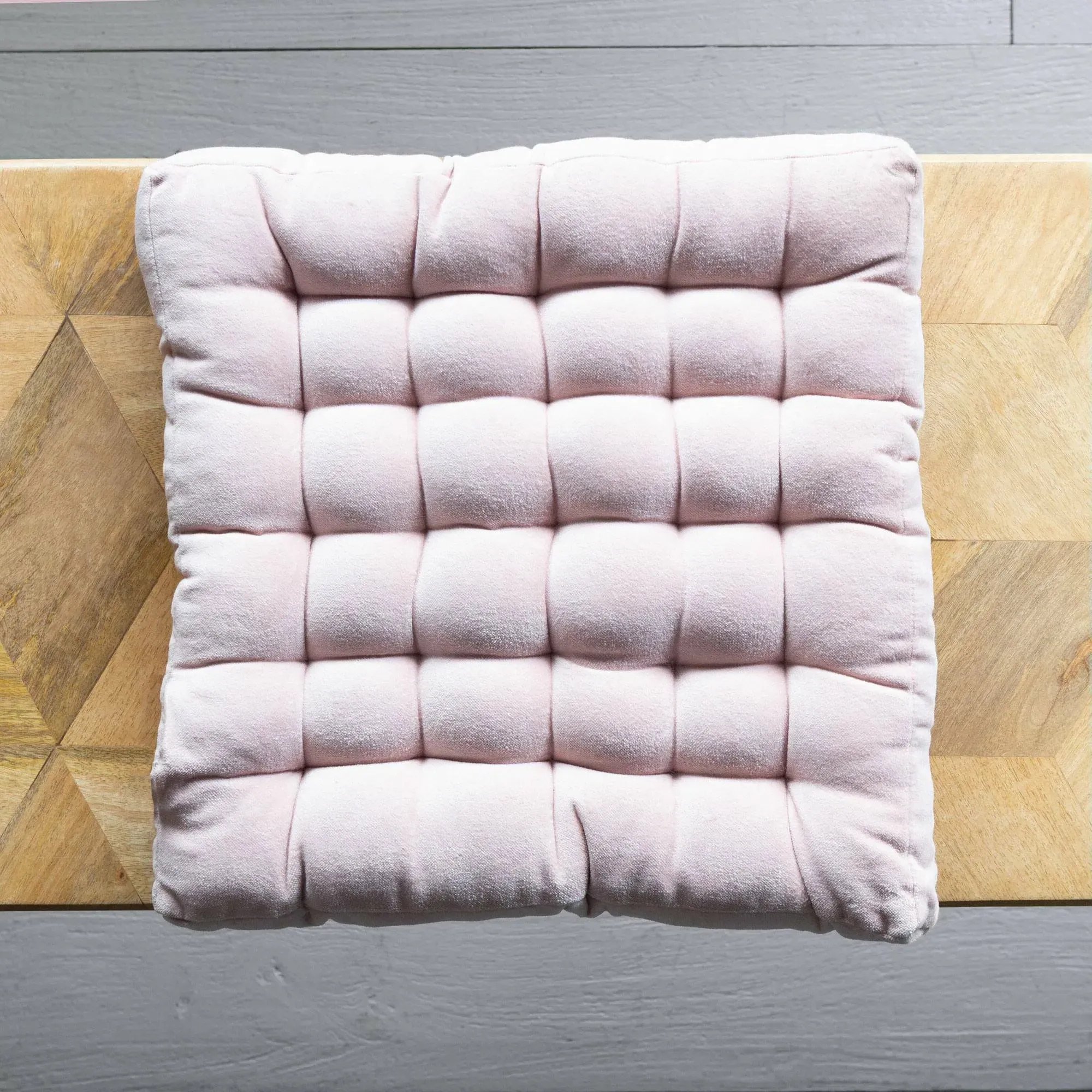 Velvet Seat Pad - Dusty Rose