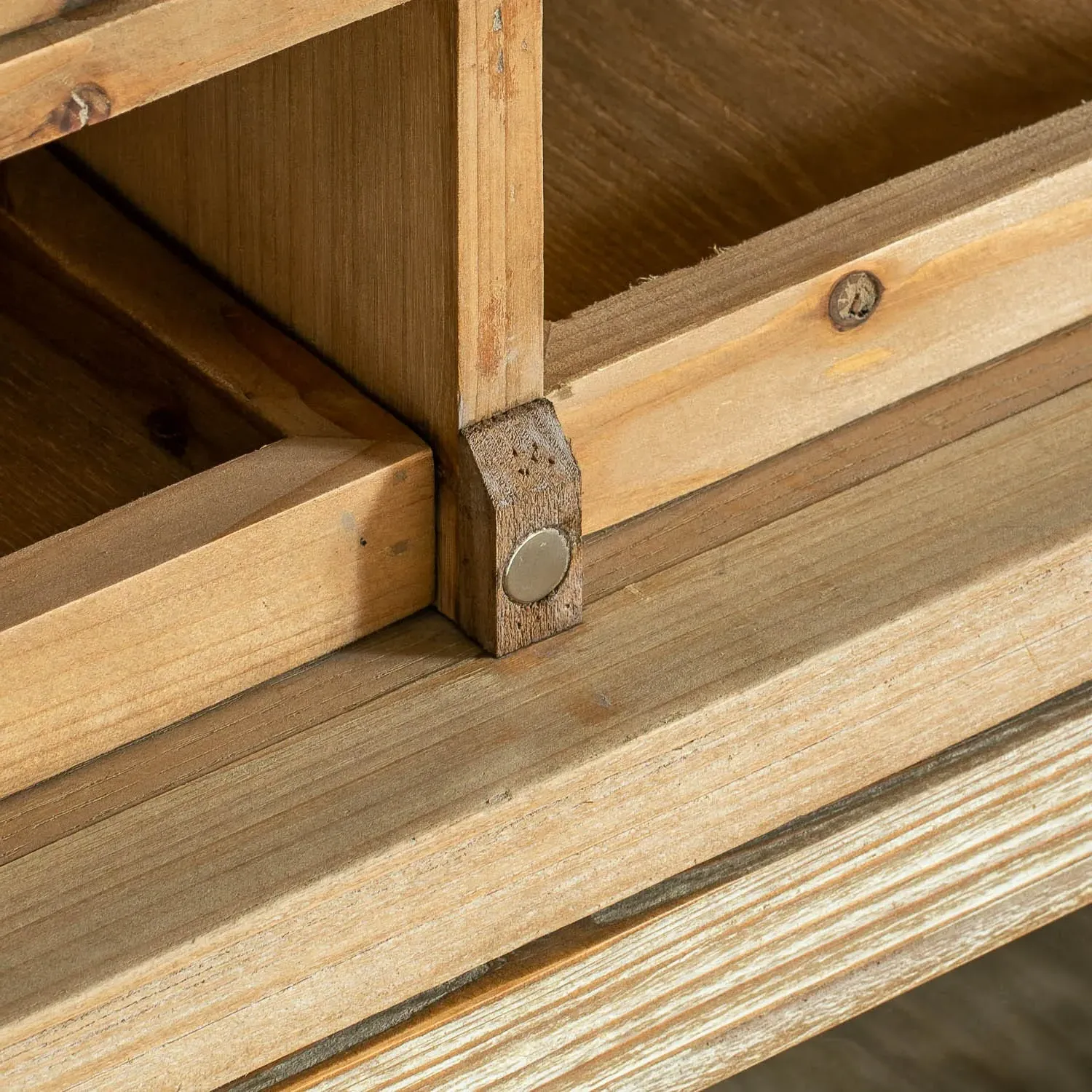 Verity Small Sideboard with Glass Doors - Pine