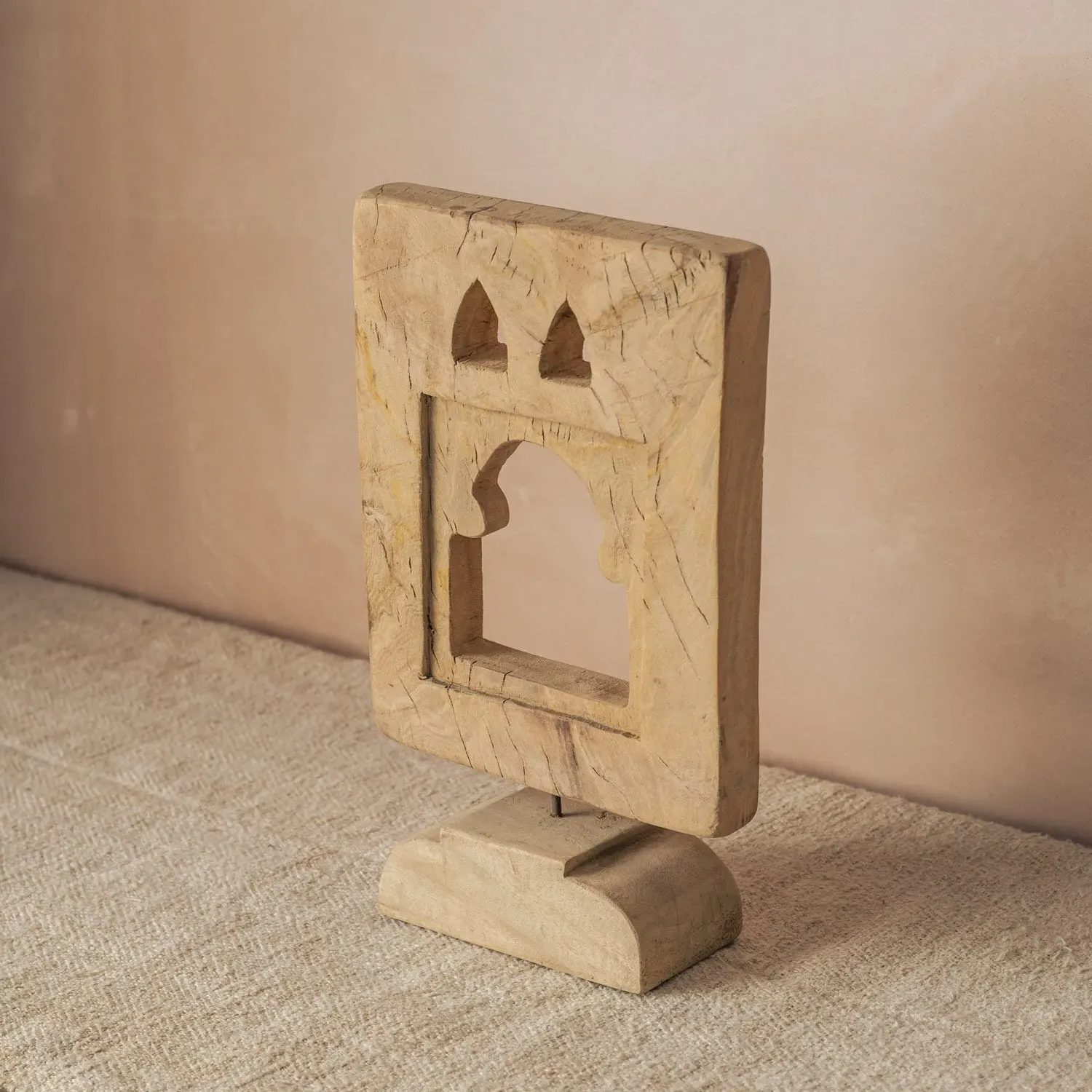 Vintage Carved Panel on Stand I - Wood